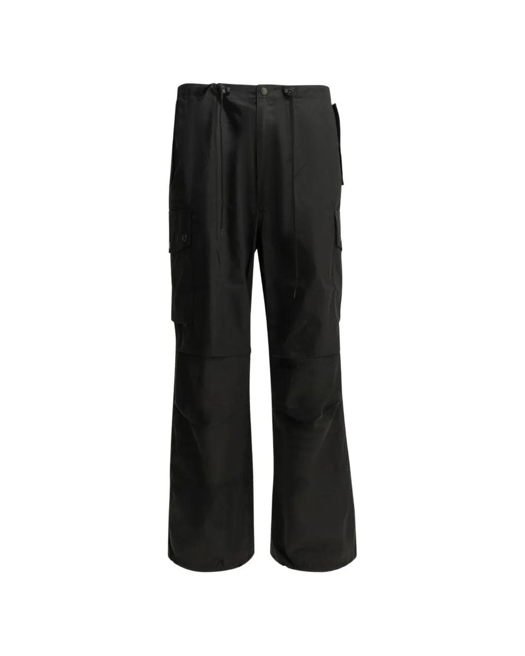 Needles Black Pantalon Cargo À Empiècements for men