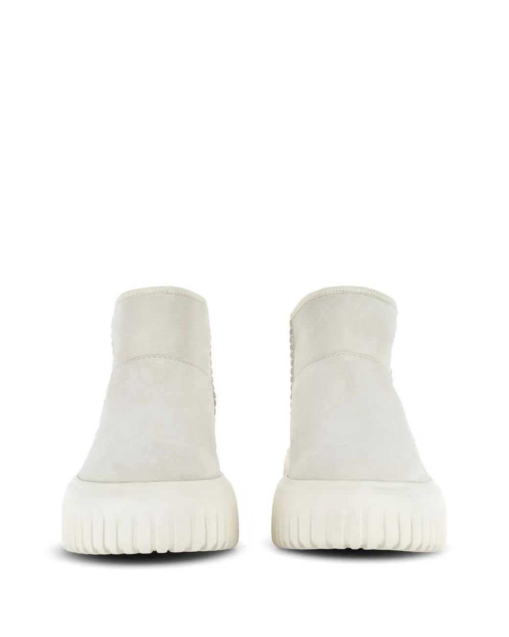 Hogan White Ankle Boots H-Stripes
