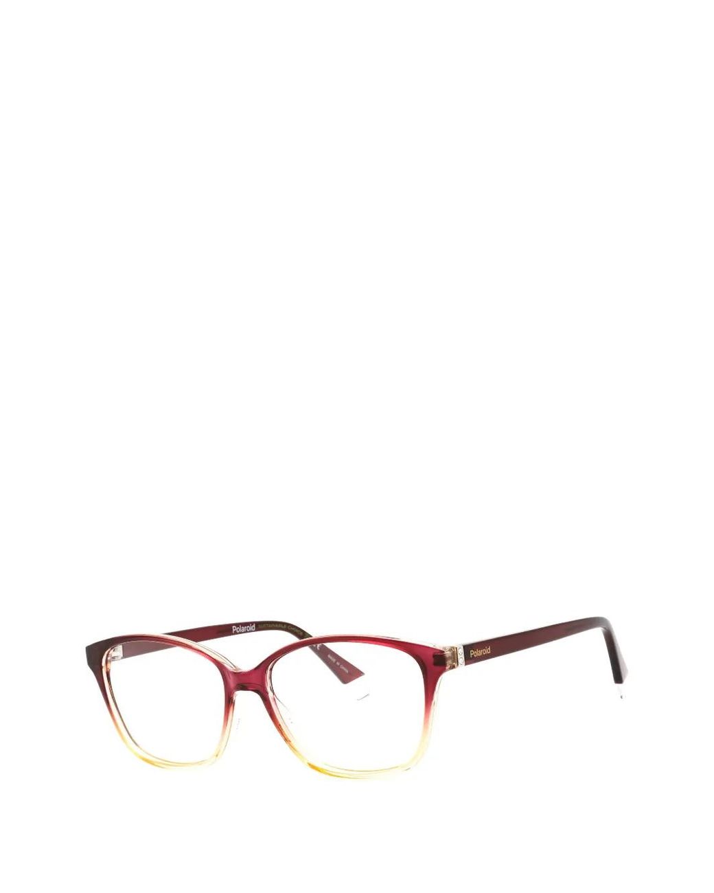 Polaroid Purple Rectangle-Frame Glasses