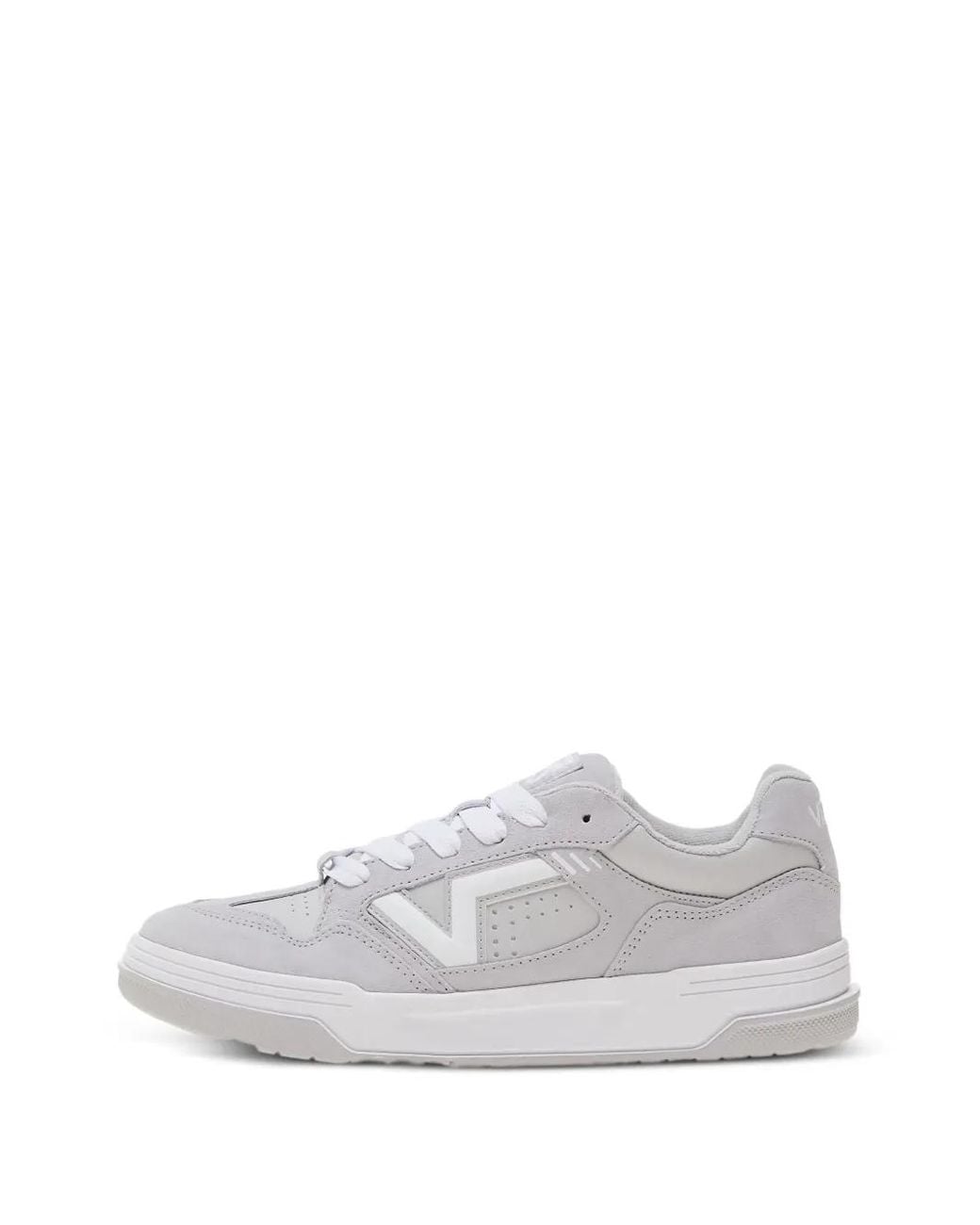 Vans White Upland Suede Low-Top Sneakers for men