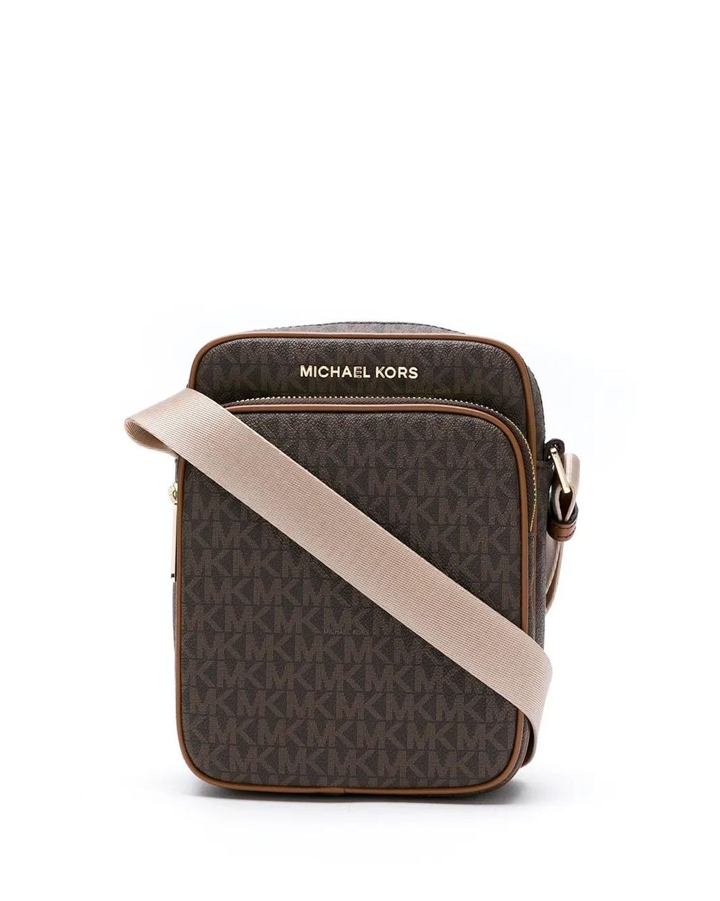 MICHAEL Michael Kors Gray Jet Set Travel Medium Flight Bag Crossbody