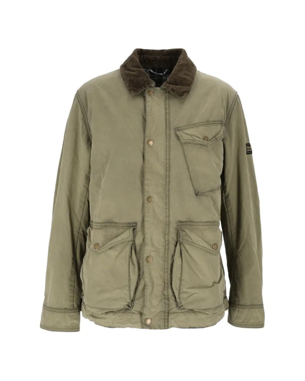 Barbour Green Winter Drifter Washed-Wax Jacket for men
