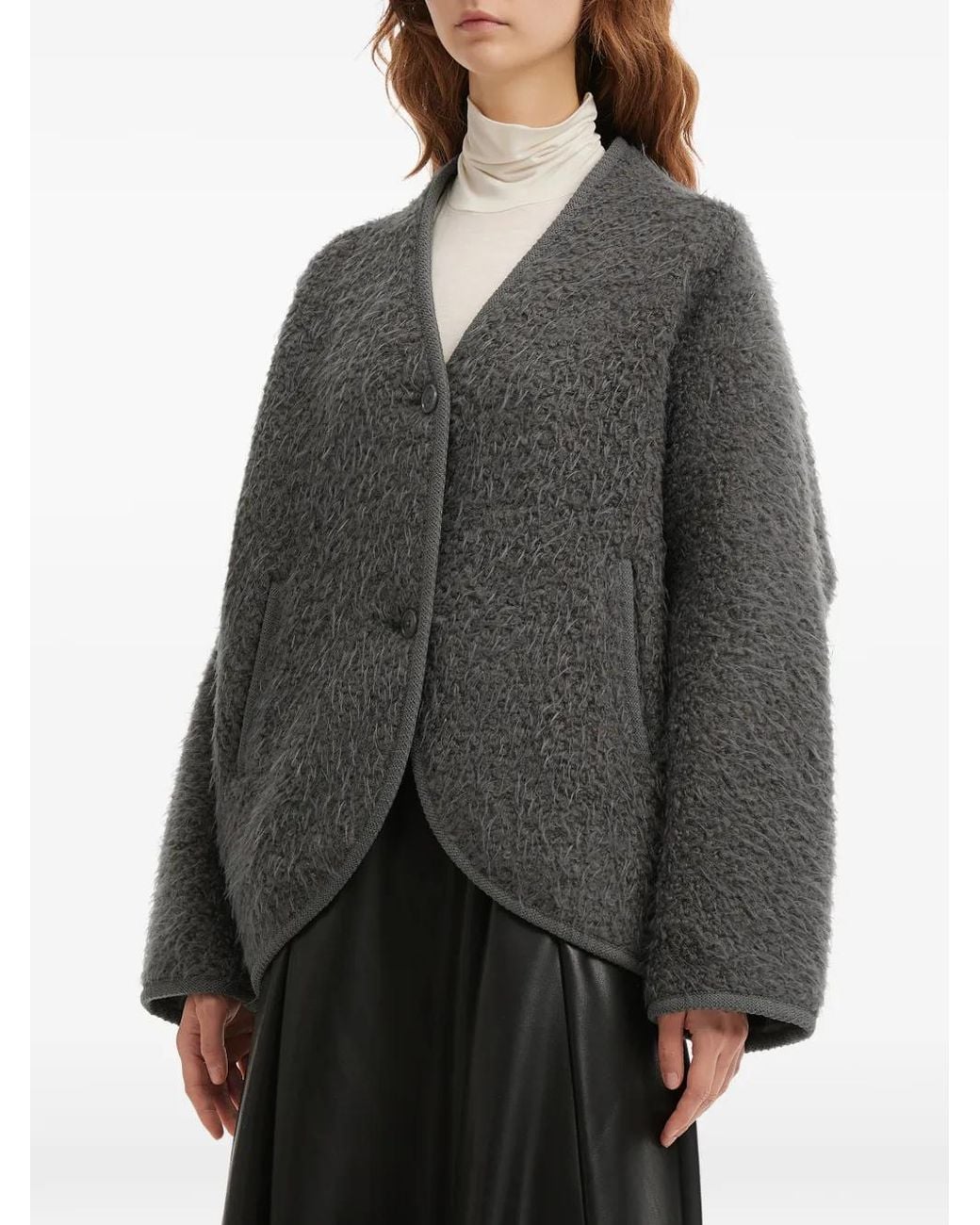 B+ AB Gray Button Jacket