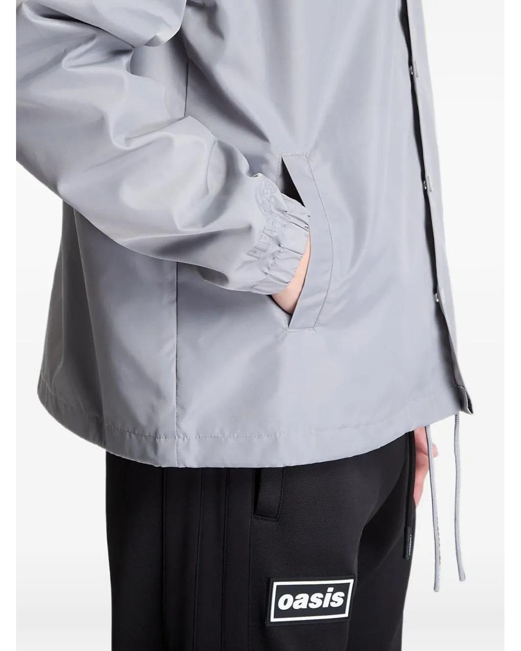 Pleasures Gray Supersonic Coach Jacket for men
