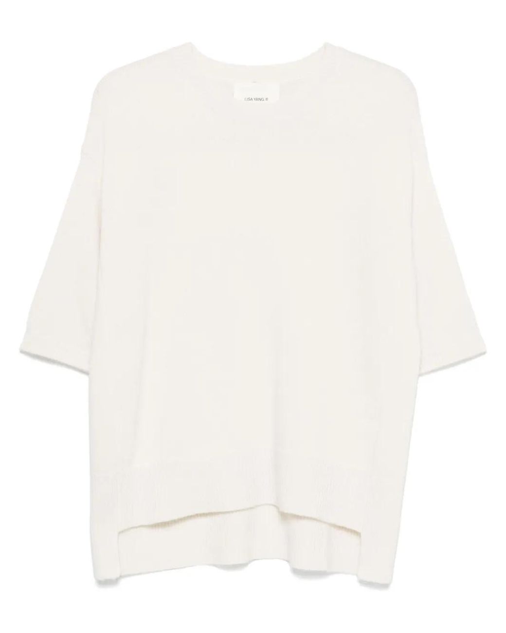 Lisa Yang White Camille Sweater