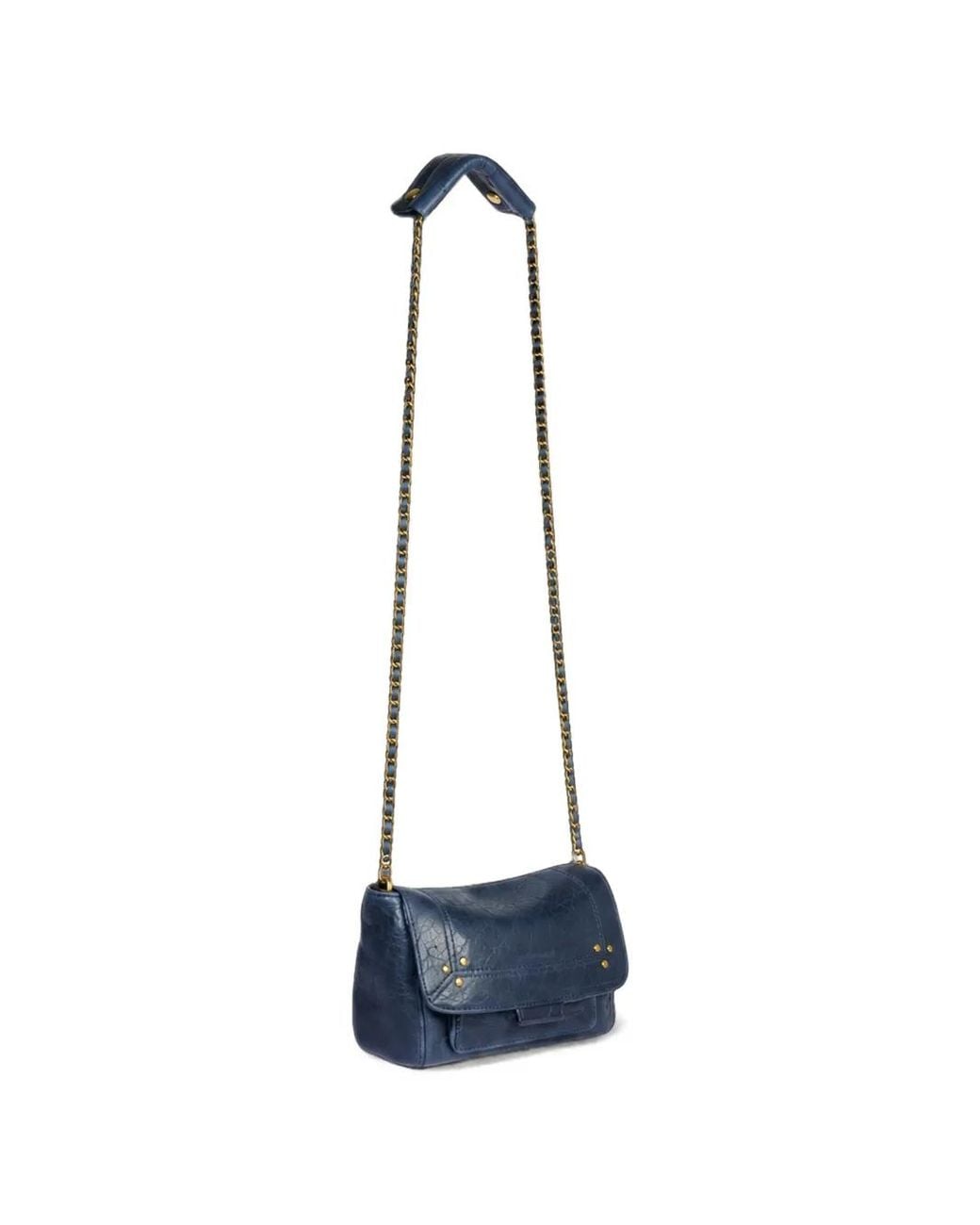 Jérôme Dreyfuss Blue Sac Porté Épaule S Lulu En Cuir