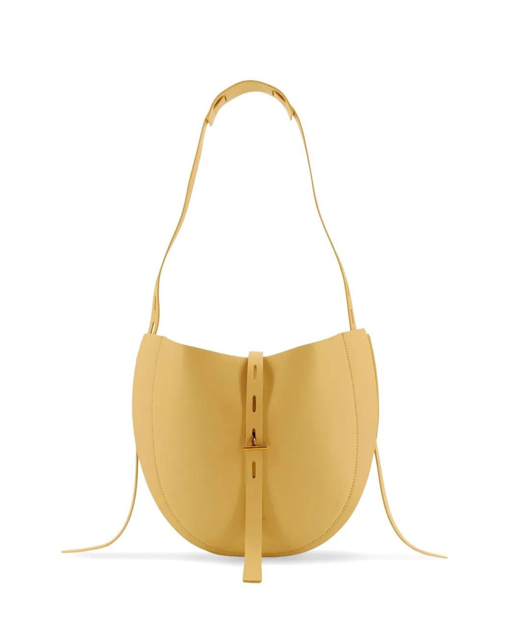 MINOBOSSI White Lizzie Leather Shoulder Bag