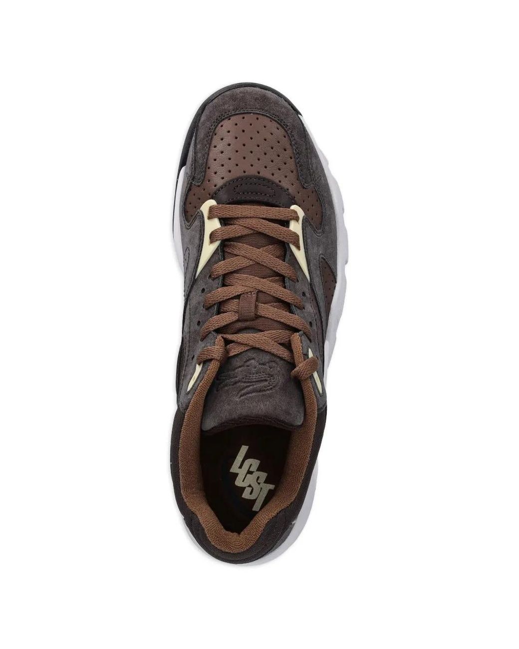 Lacoste Brown Game Perforated Sneakers for men