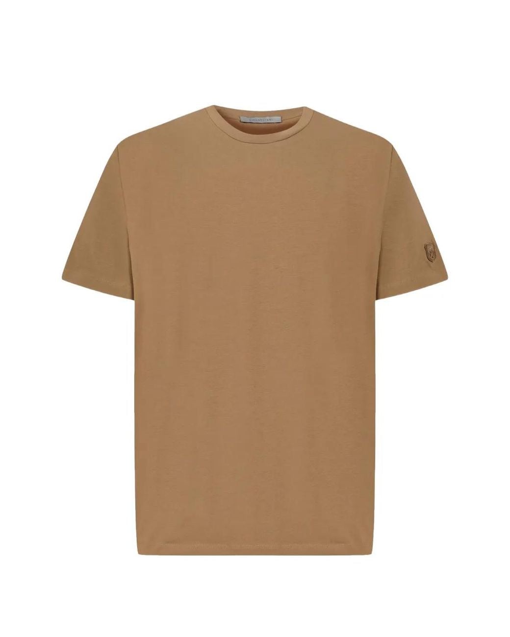 Corneliani Brown Short-Sleeve T-Shirt for men