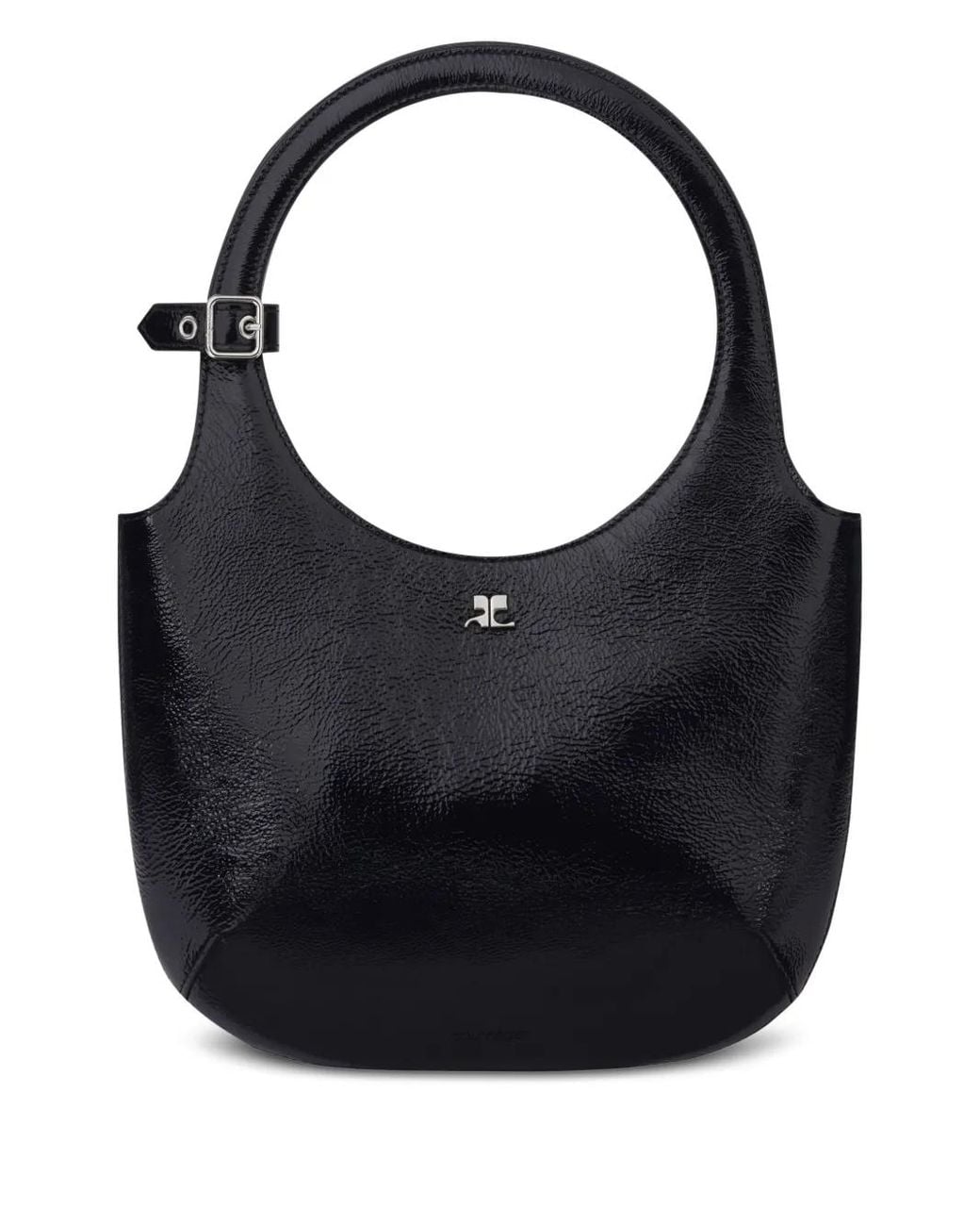 Courreges Black Leather Handbag