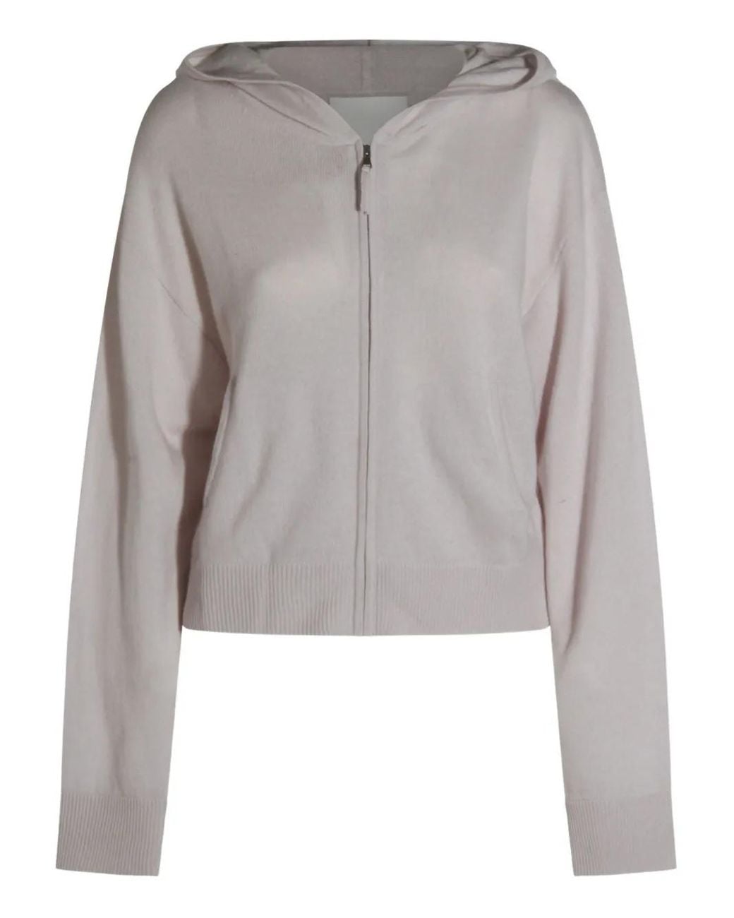 Sudadera Con Capucha Y Cremallera Allude de color Gray