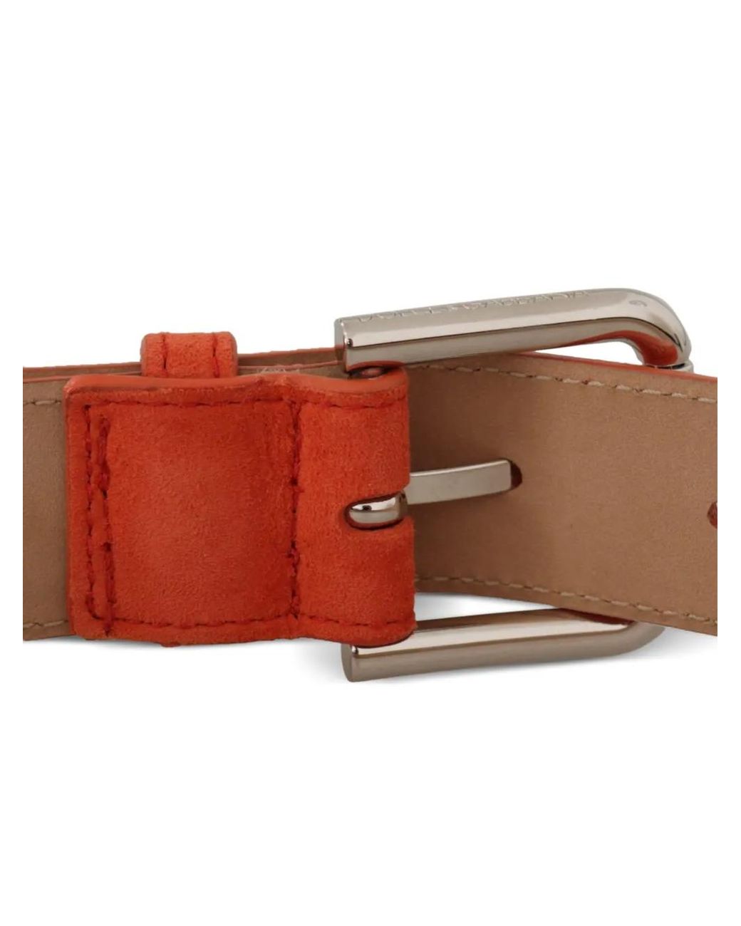 Dolce & Gabbana Red Suede Belt