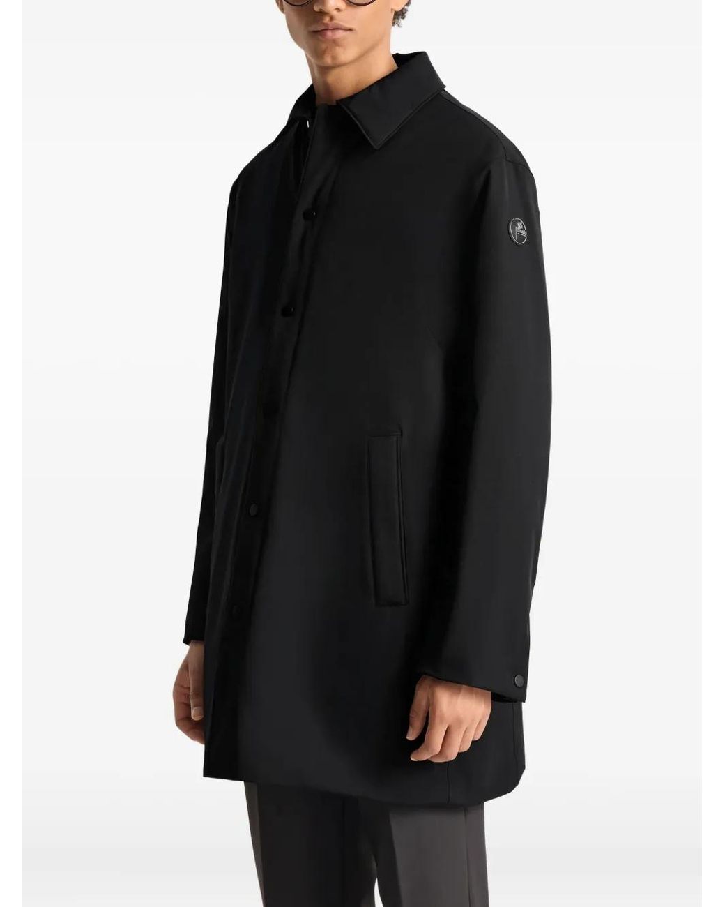 Fusalp Black Single-Breasted Button Coat for men
