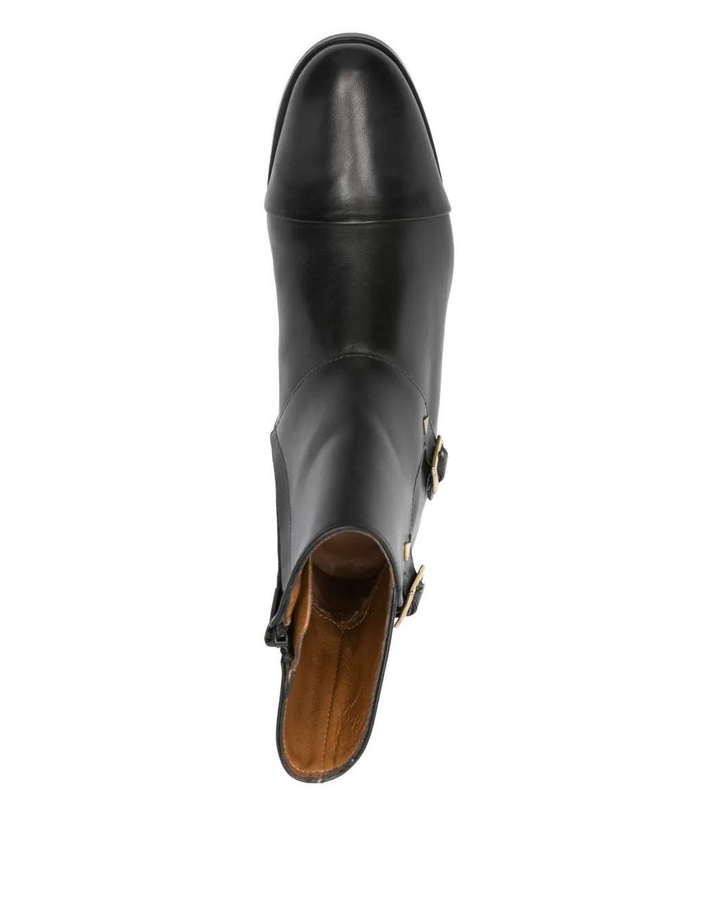 Anne Thomas Black Mr. Thomas Double-Buckle Studded Ankle Boots