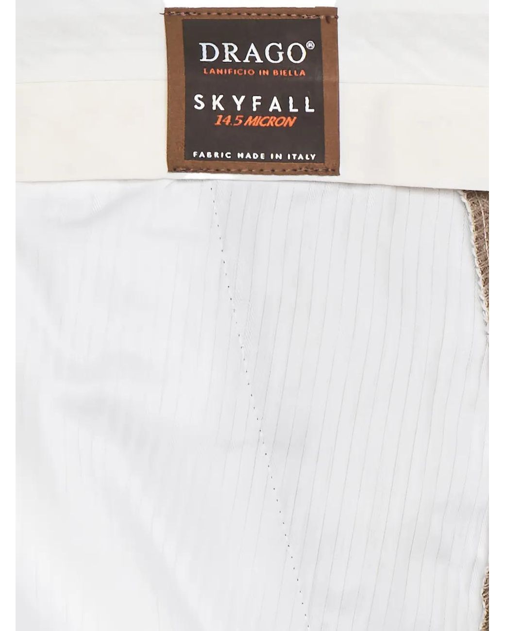Franzese Collection Natural Double-Waistband Dart Trousers for men