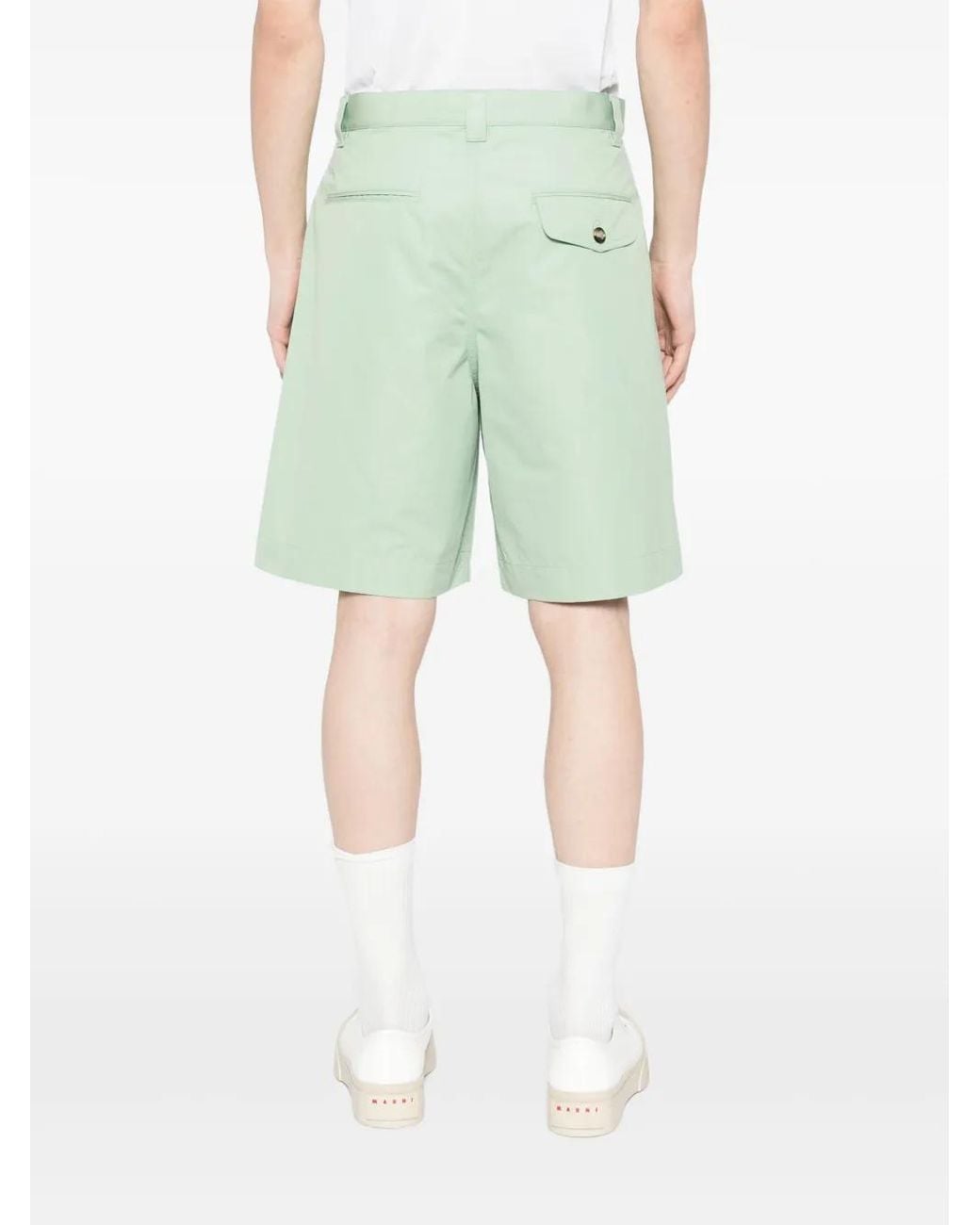 Marni Green Pocket Shorts for men