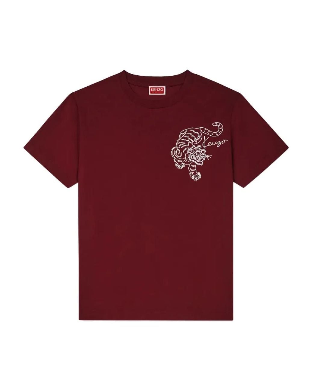 KENZO Tiger-Embroidered T-Shirt
