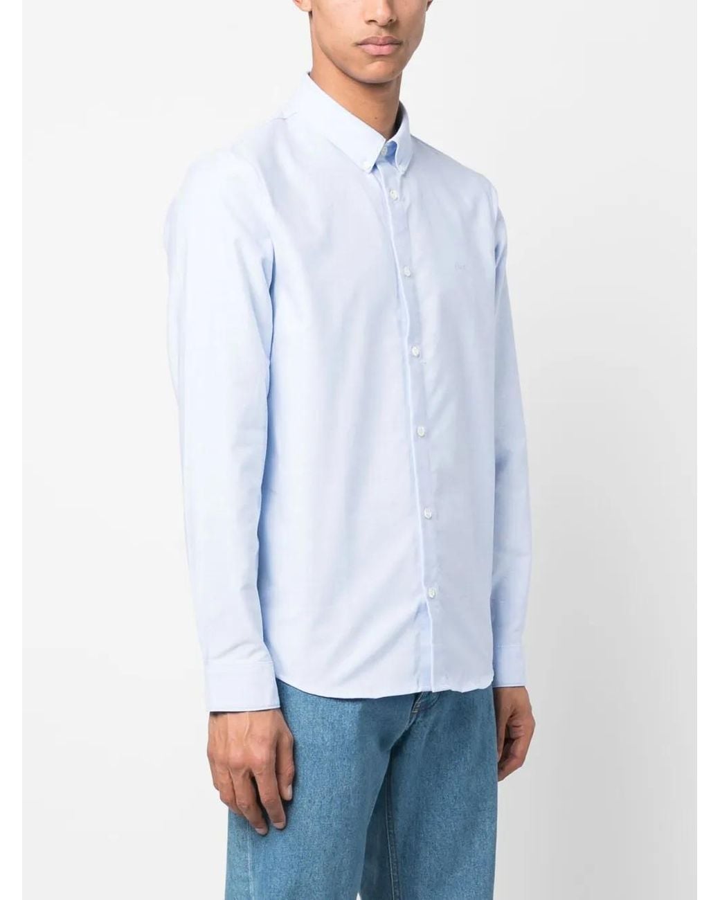 A.P.C. White Fox Head Milano Wool Cardigan for men