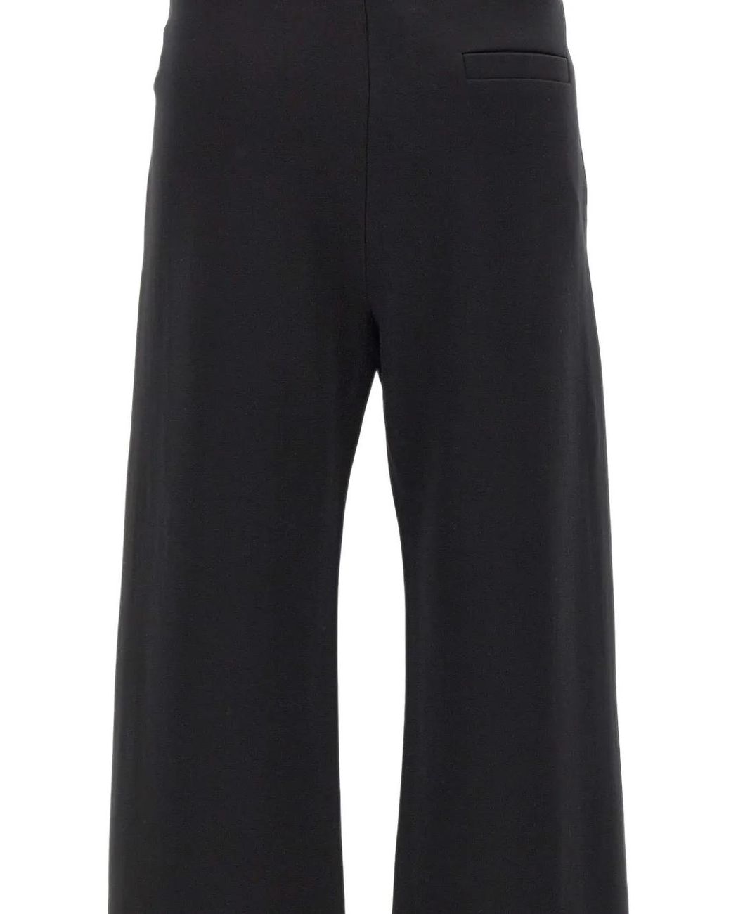 Max Mara Black Drawstring Wide-Leg Track Pants