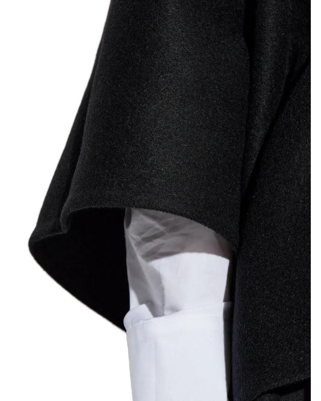 Max Mara Black Wool Cape