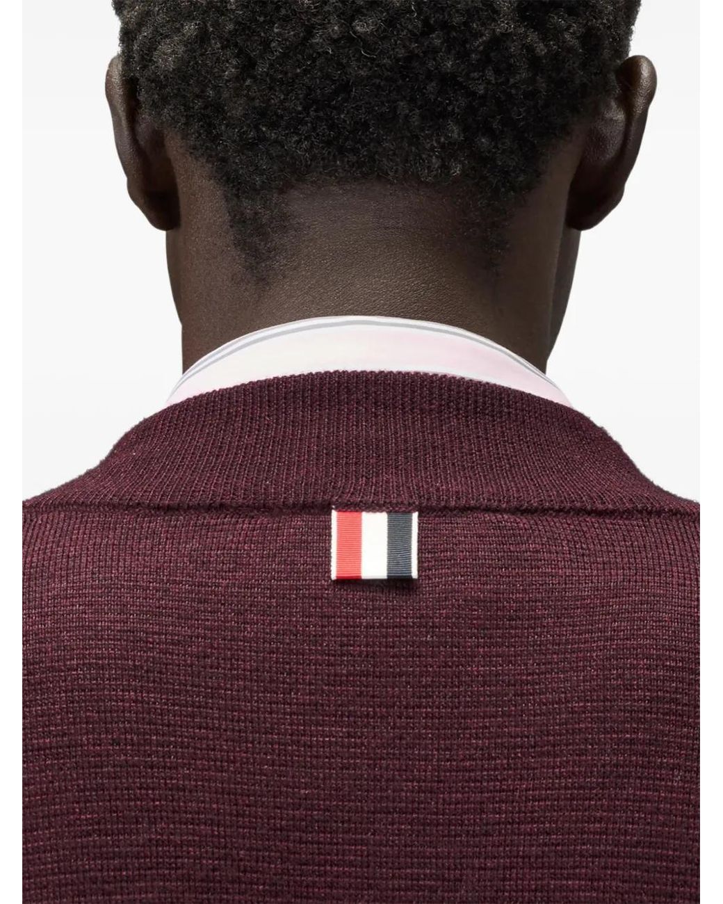 Thom Browne Purple Ottoman Milano Stitch 4-Bar Bomber Jacket for men