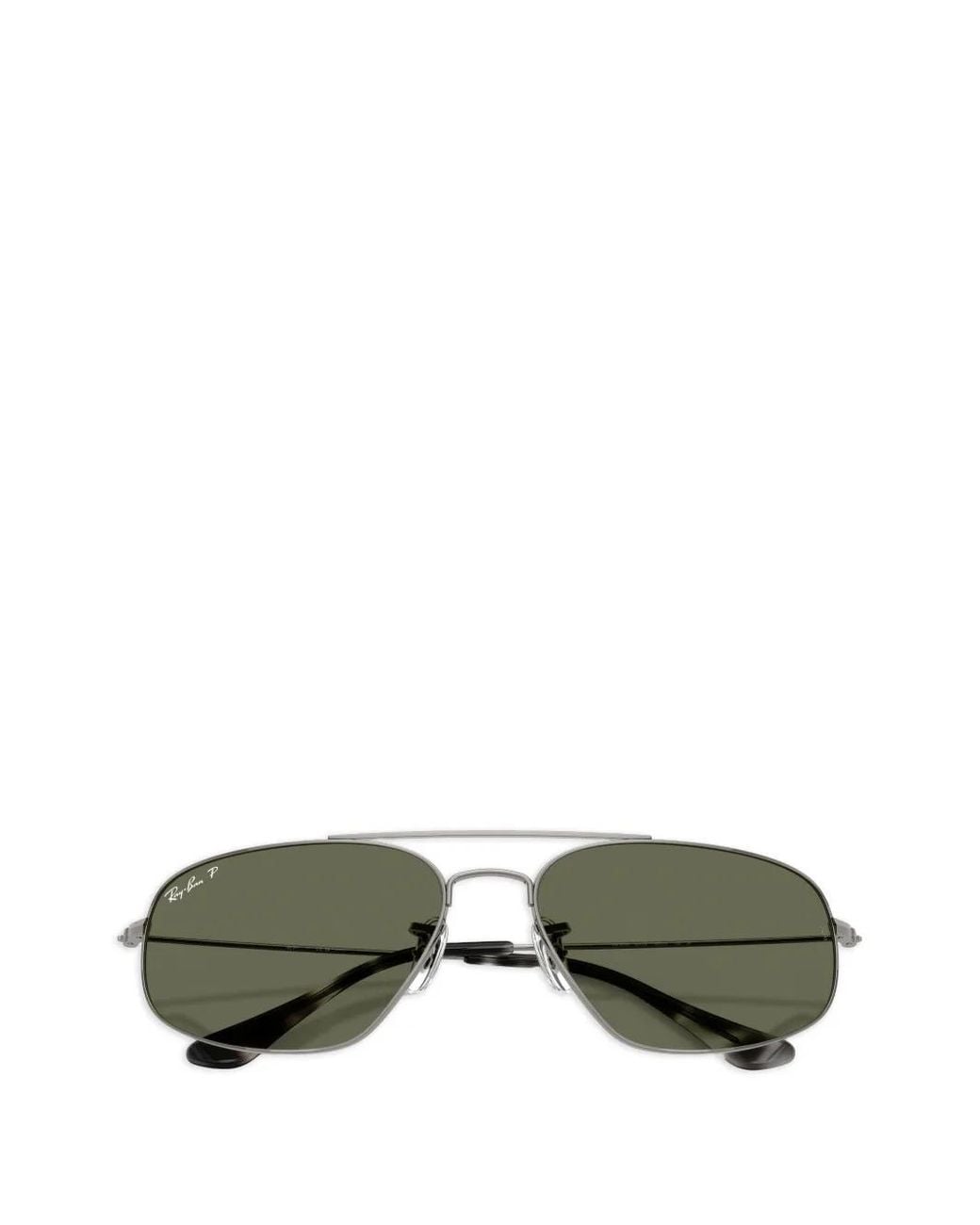 Ray-Ban Green Rectangle-Frame Sunglasses for men