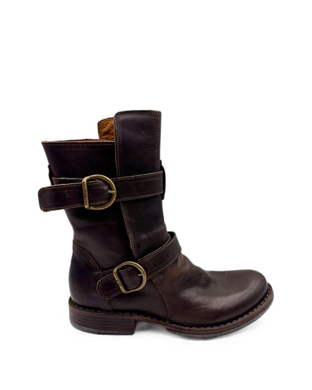 Fiorentini + Baker Black Bottines Cusna En Cuir À Boucle