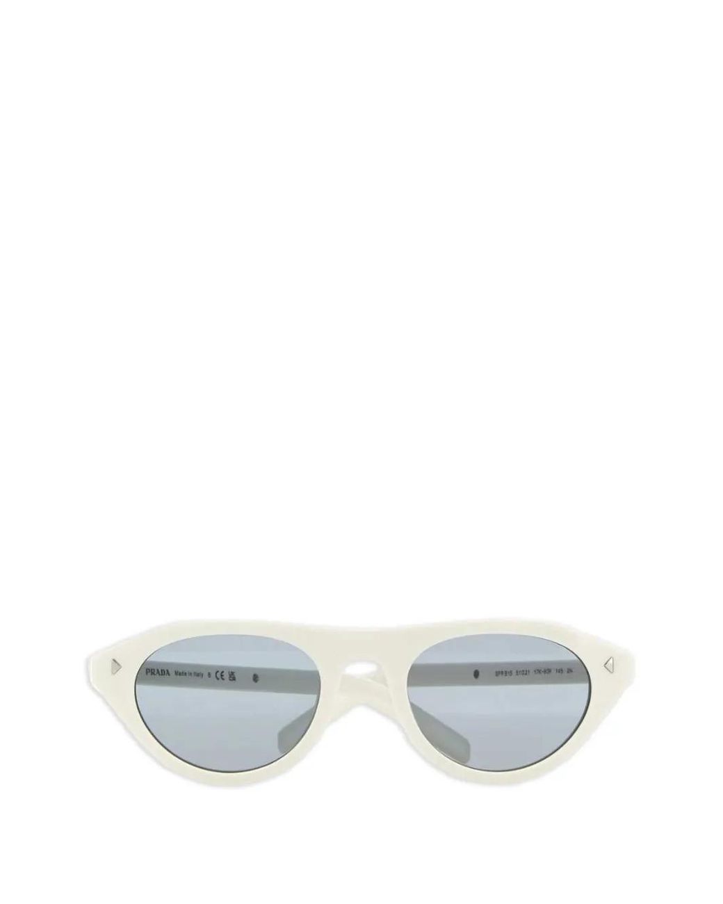 Prada White Cat-Eye Sunglasses