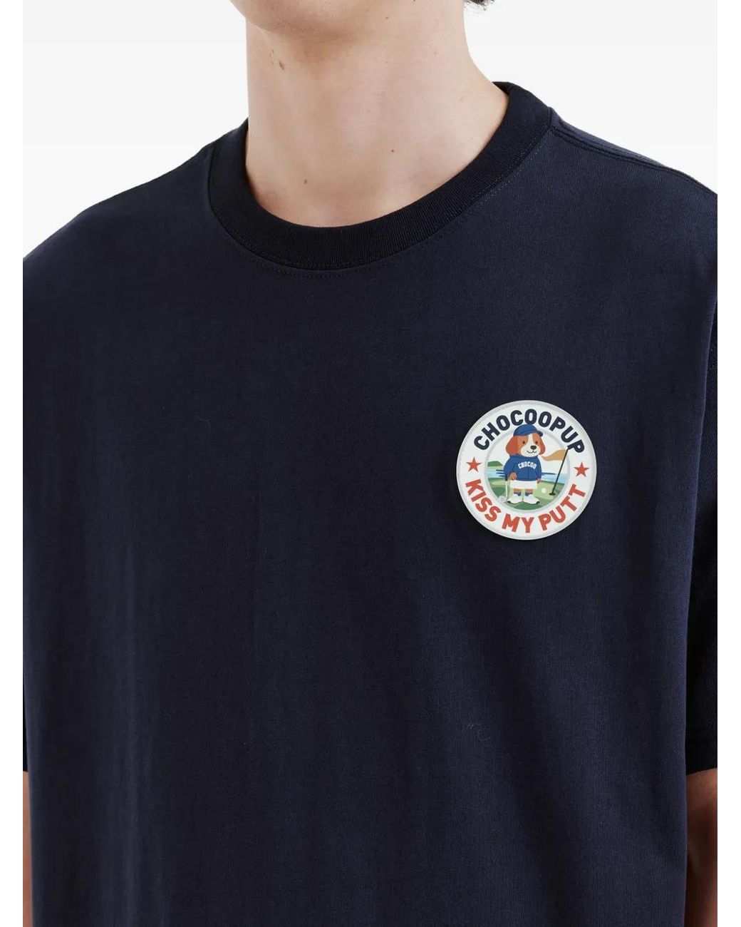 Chocoolate Blue Logo-Patch T-Shirt for men