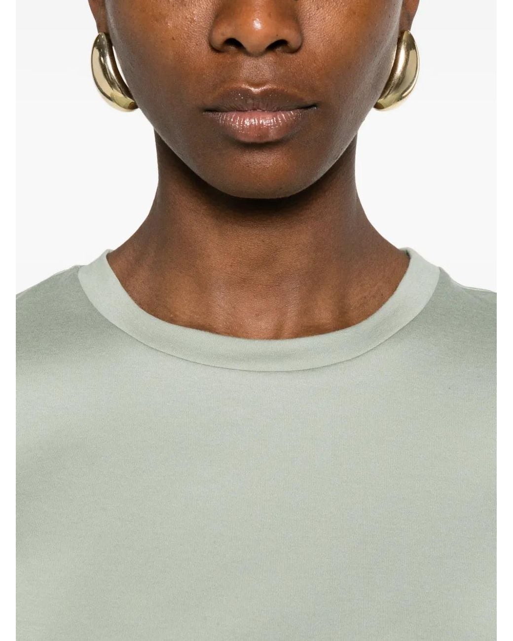 Max Mara Green Crew-Neck T-Shirt