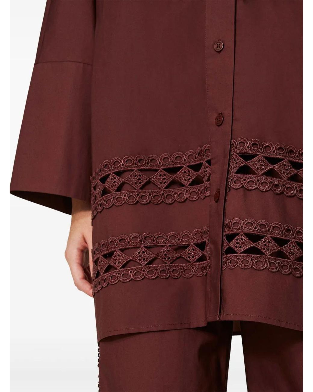 Twinset Purple Woven Shirt
