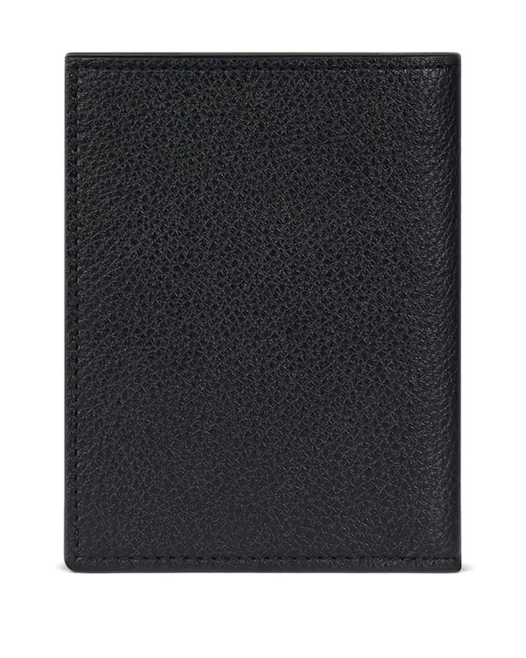 Givenchy Black Grained Leather Card Holder for men