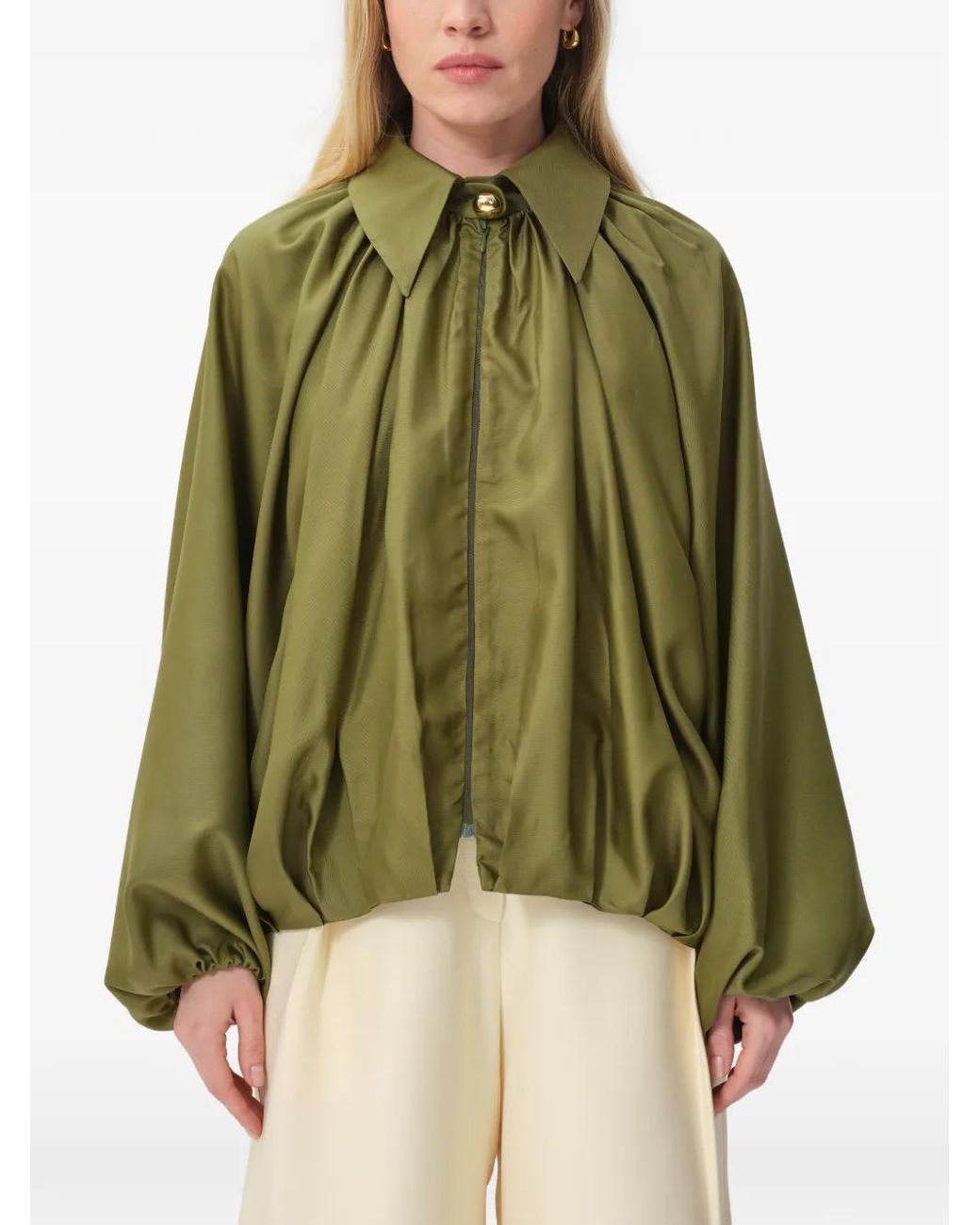 Concepto Green Dawn Tie-Detail Jacket