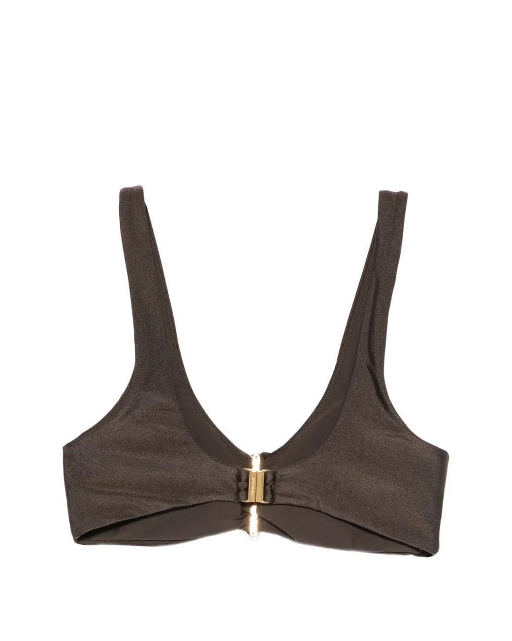 Jonathan Simkhai Brown Leaf Detail Bikini