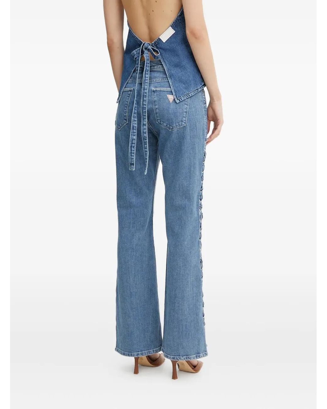 Guess Blue Lace-Up Jeans
