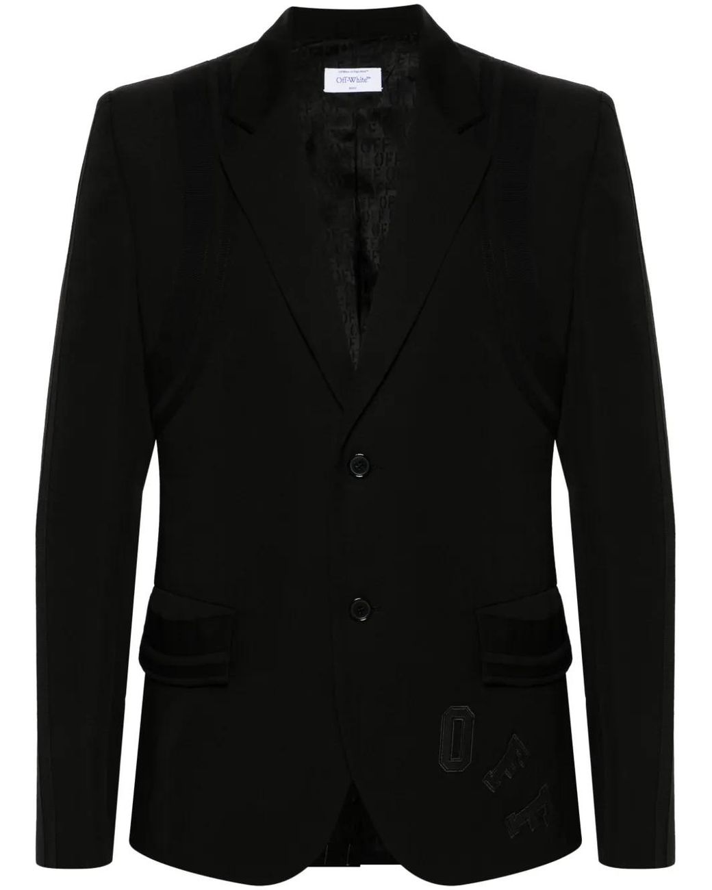 Off-White c/o Virgil Abloh Black Wool Jacket for men