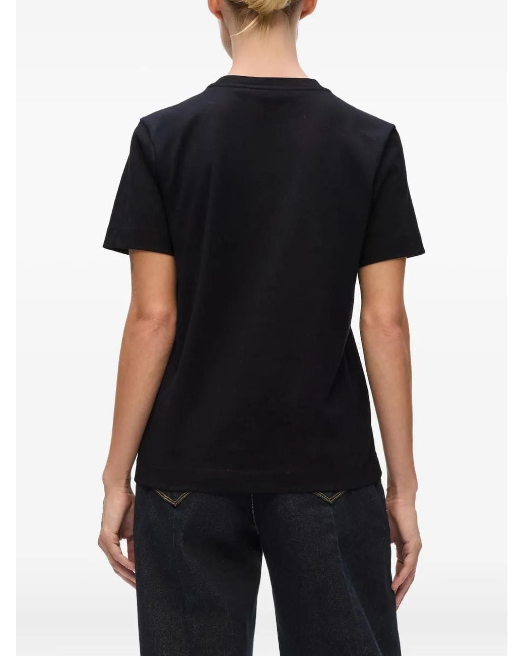 Camiseta con detalle de lentejuelas Karl Lagerfeld de color Black