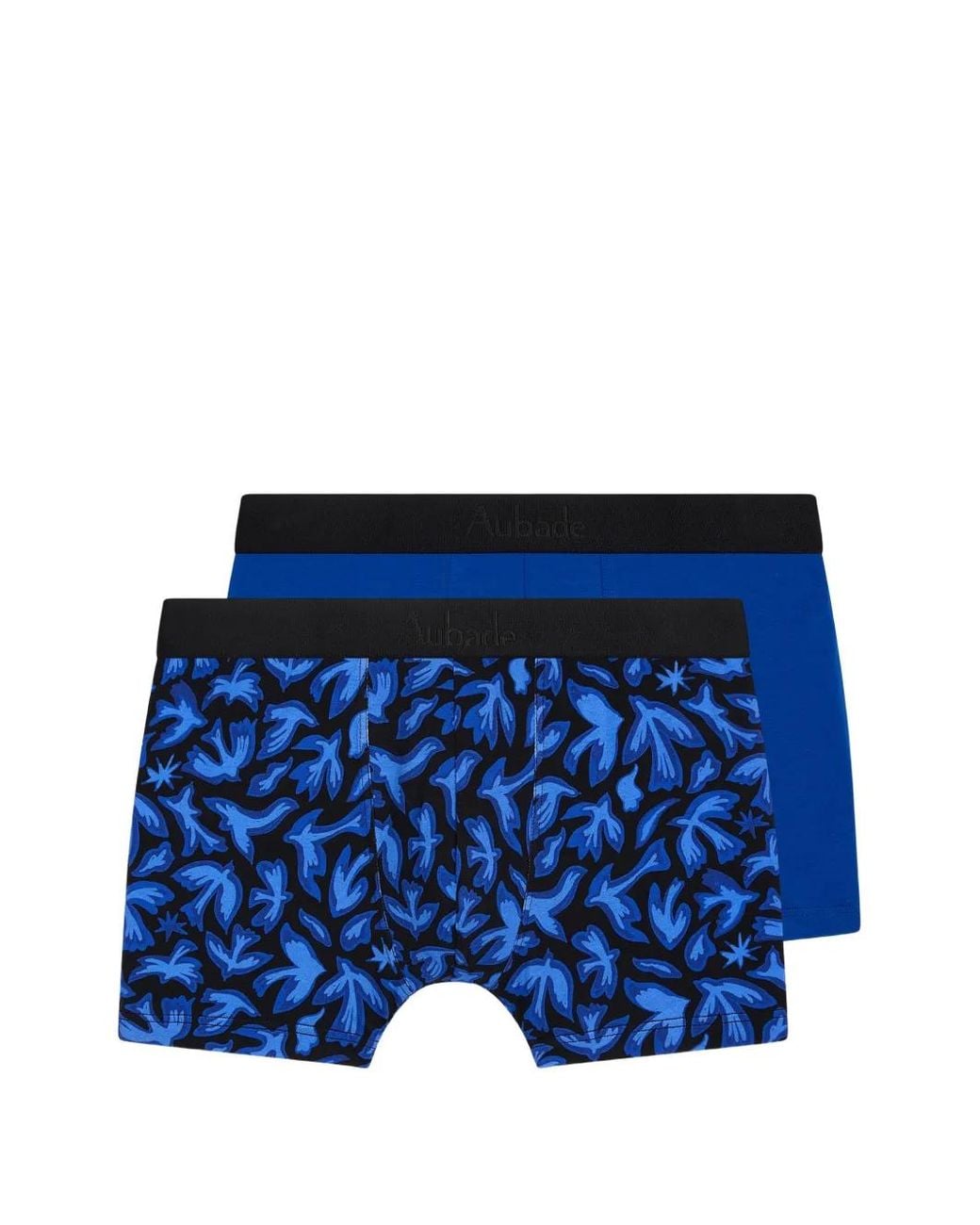 Aubade Blue Bird-Print Boxer Shorts (Set Of Two) for men