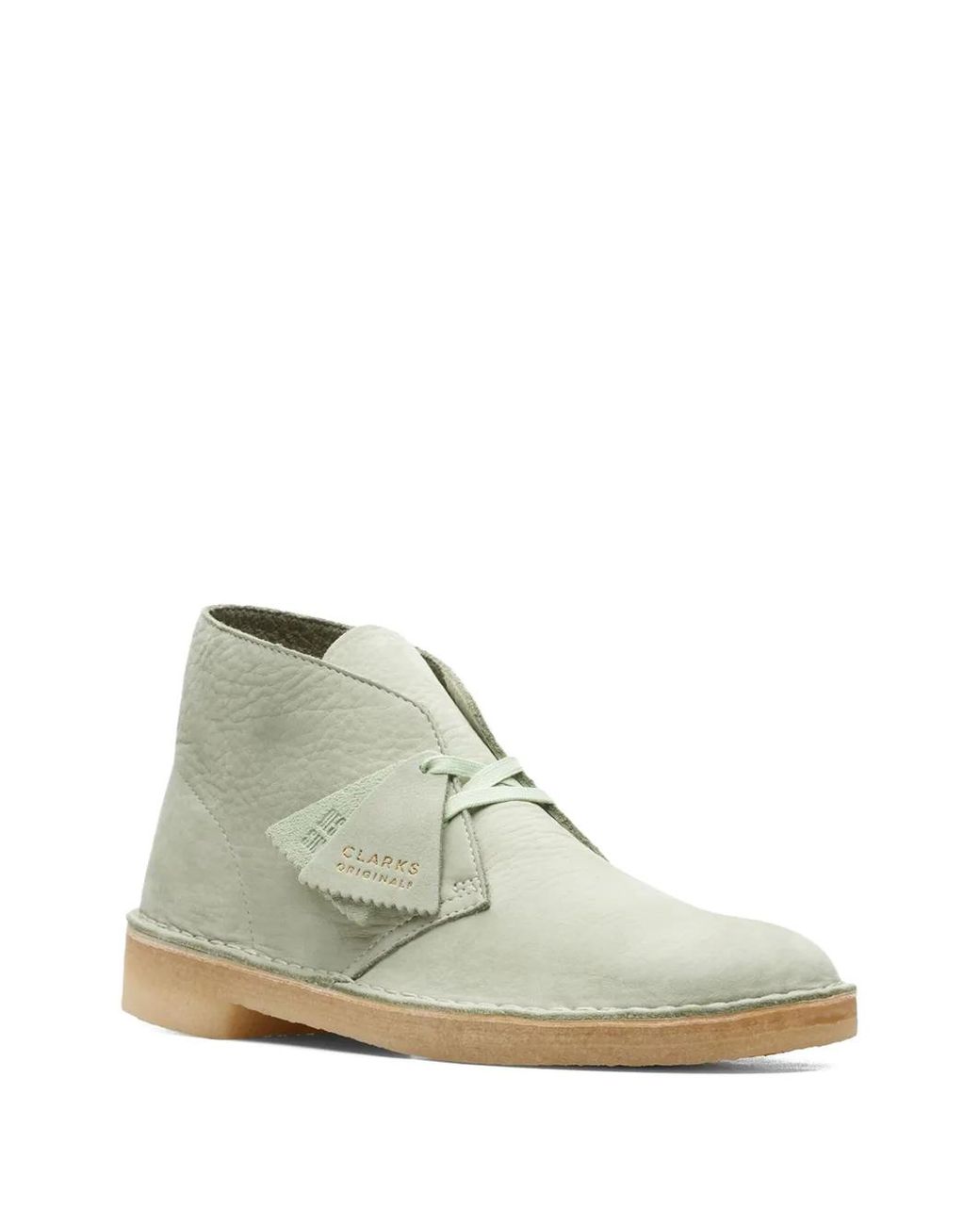 Clarks Green Suede Desert Boots for men