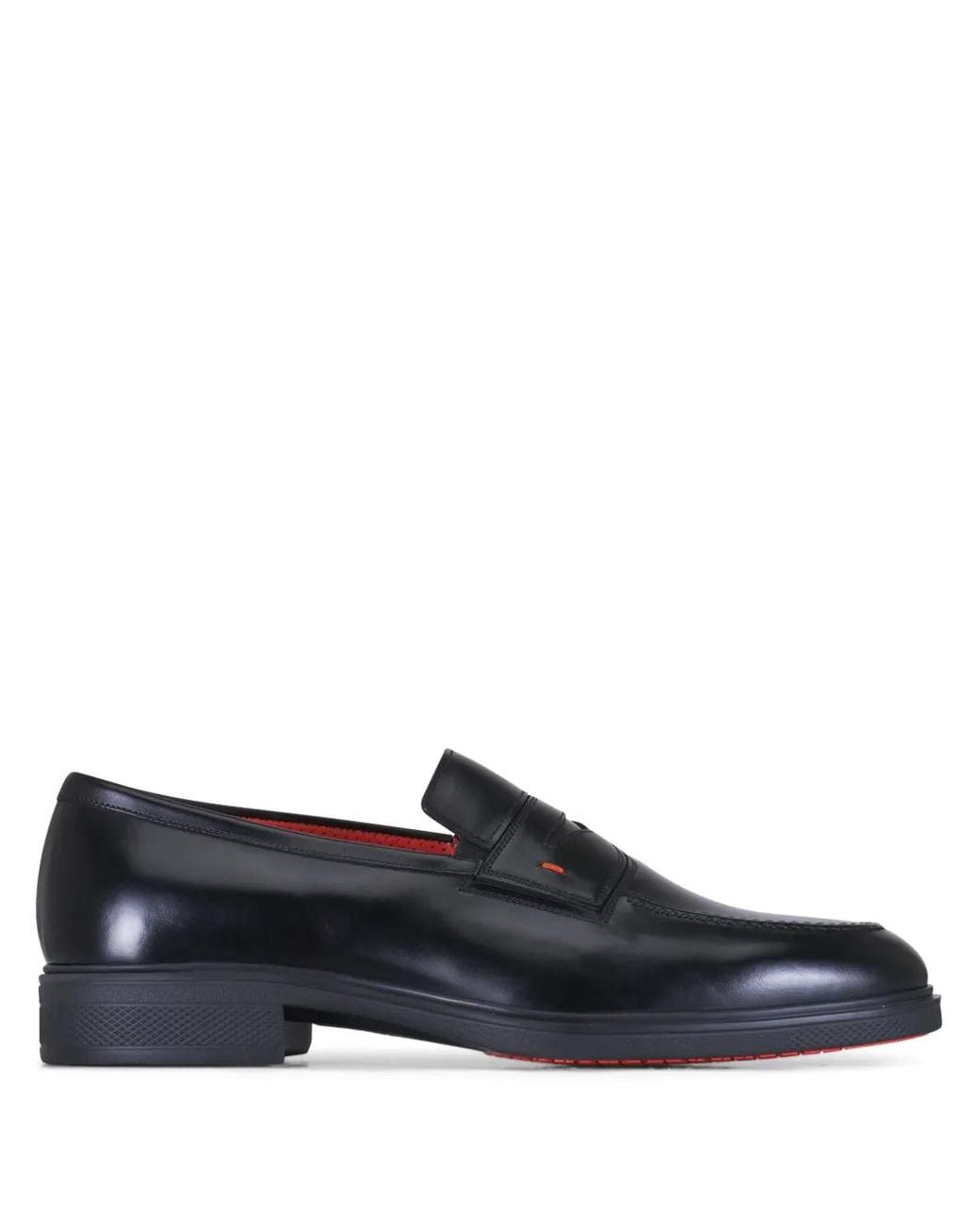 Santoni Blue Suede Loafers for men