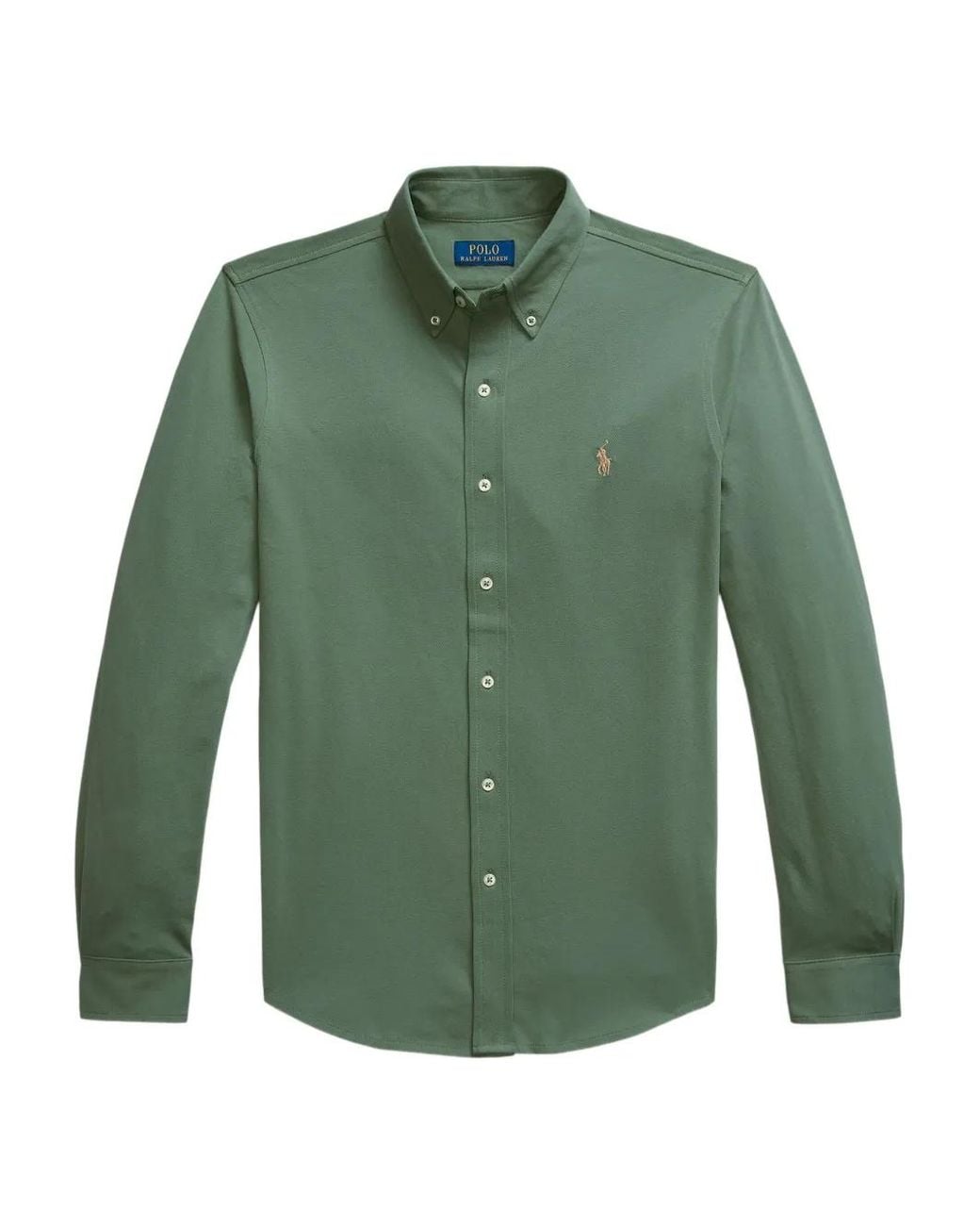 Polo Ralph Lauren Green Featherweight Mesh Shirt for men