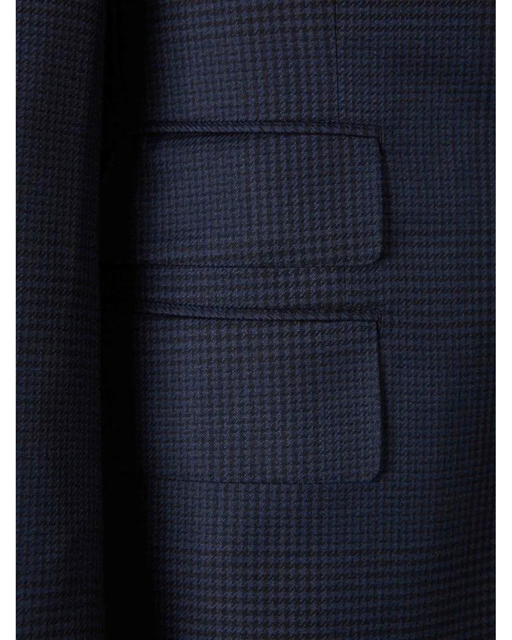 Tom Ford Blue Houndstooth-Pattern Suit for men