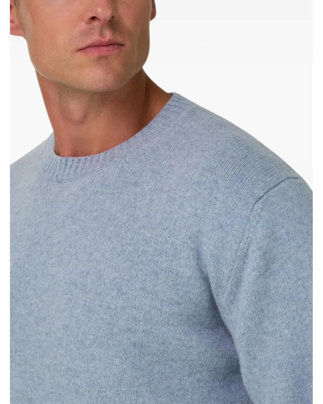 Boggi Blue Crew Neck Jumper for men
