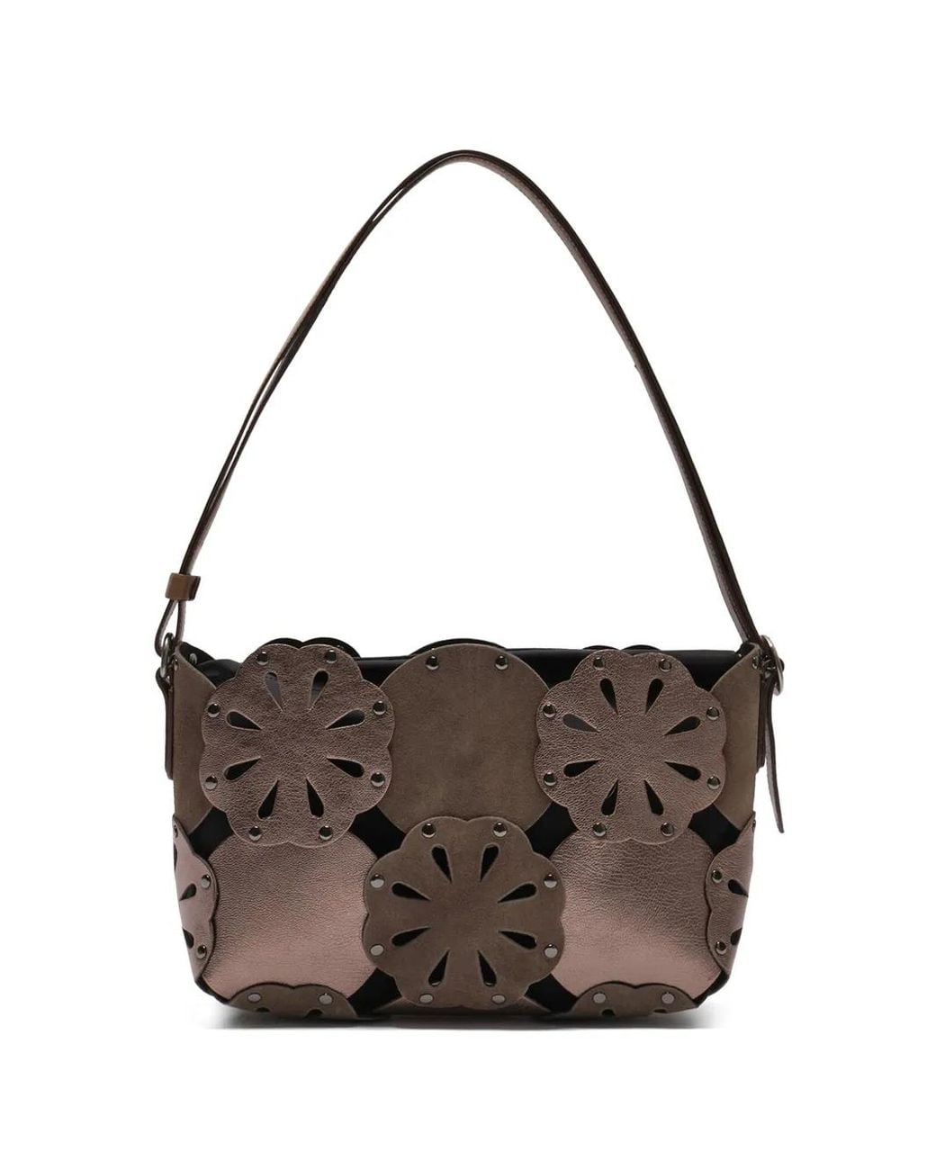 Borsa A Spalla di Maliparmi in Brown