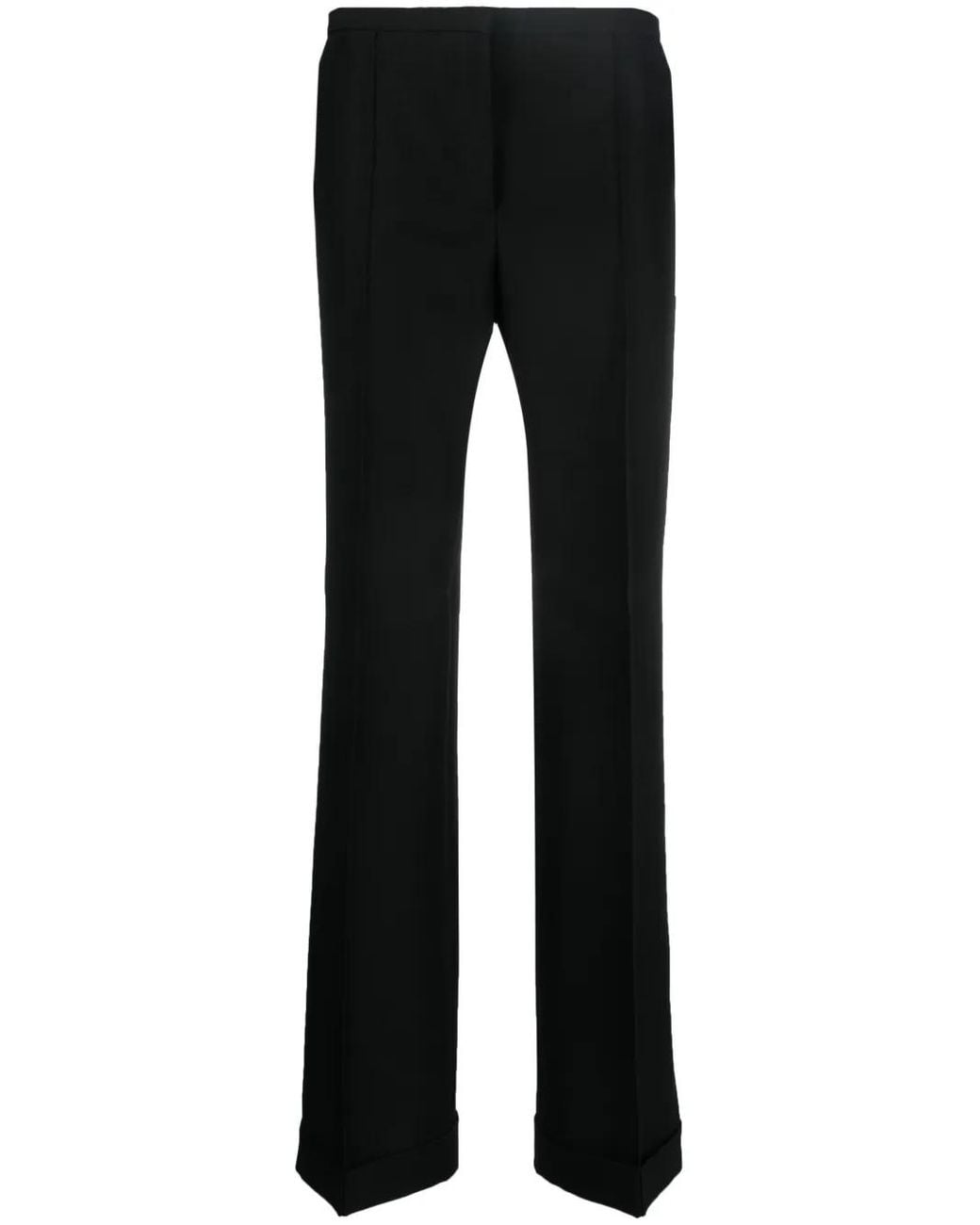 Philosophy Di Lorenzo Serafini Black Pressed-Crease Tailored Trousers