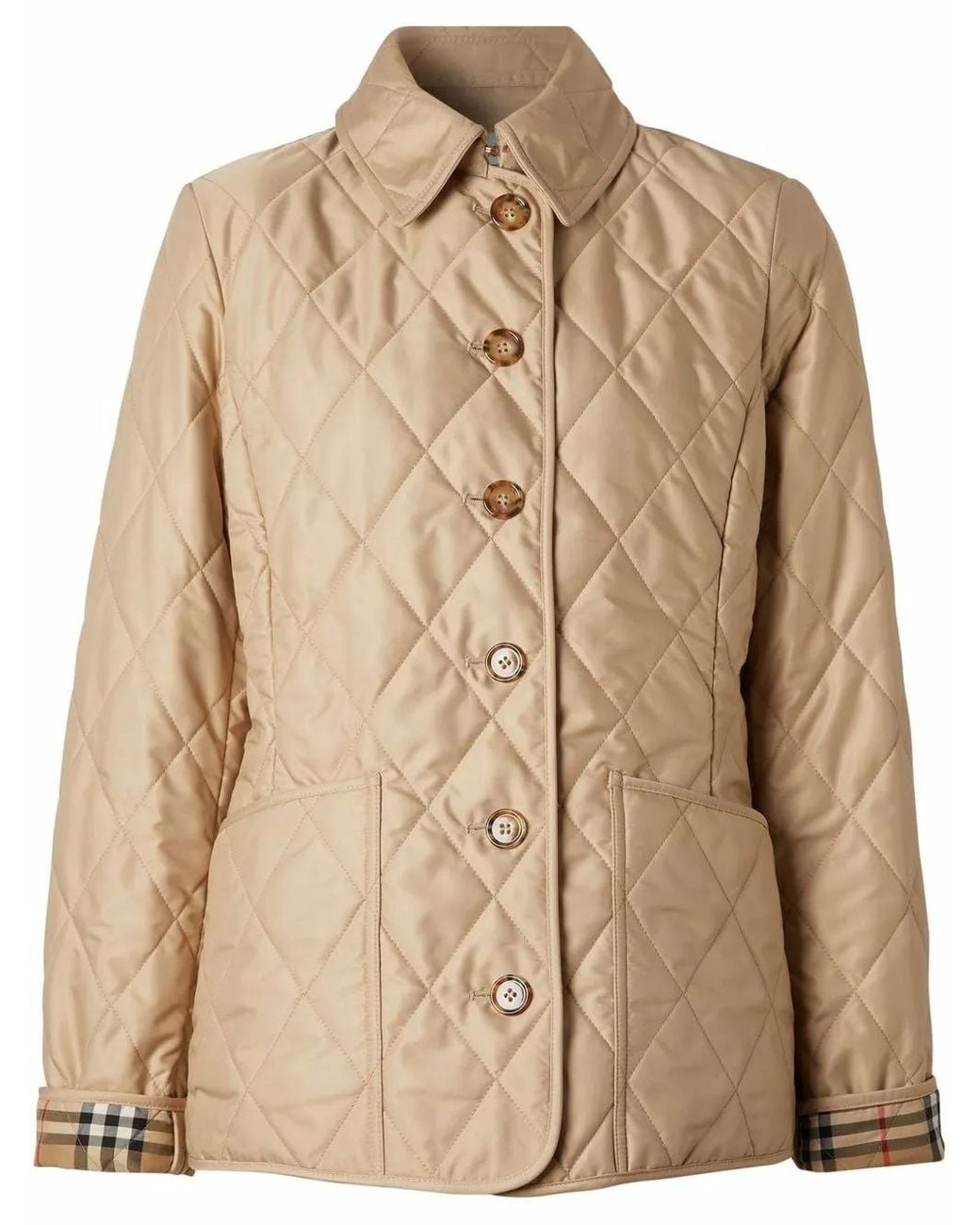 Veste À Matelassage Losanges Burberry en coloris Natural