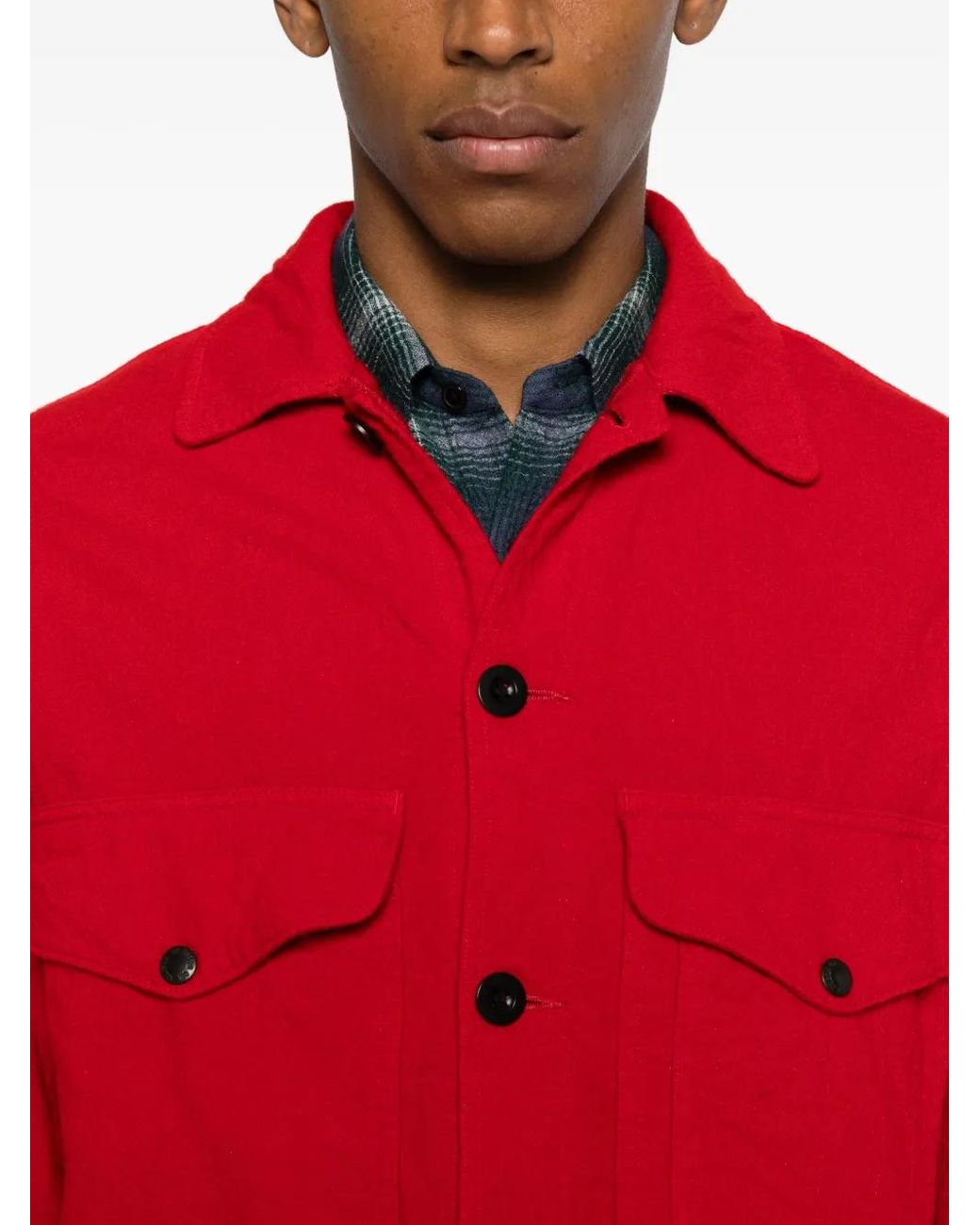 Junya Watanabe Red Wool Blend Jacket for men