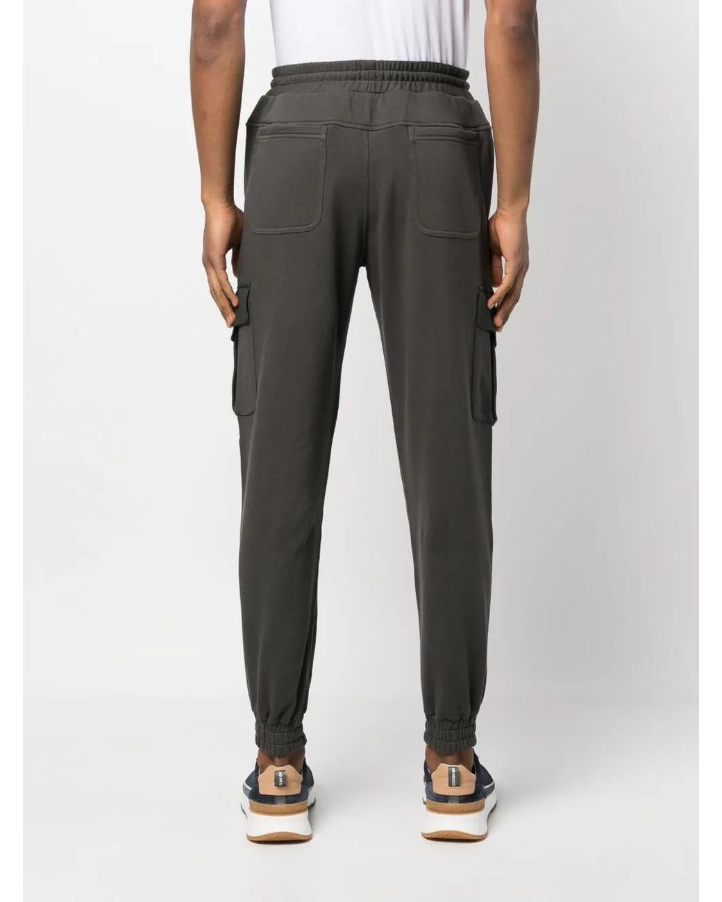 Kiton Gray Cargo-Pocket Track Pants for men