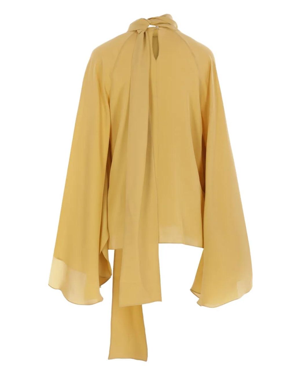 Elie Saab Yellow Silk Blouse