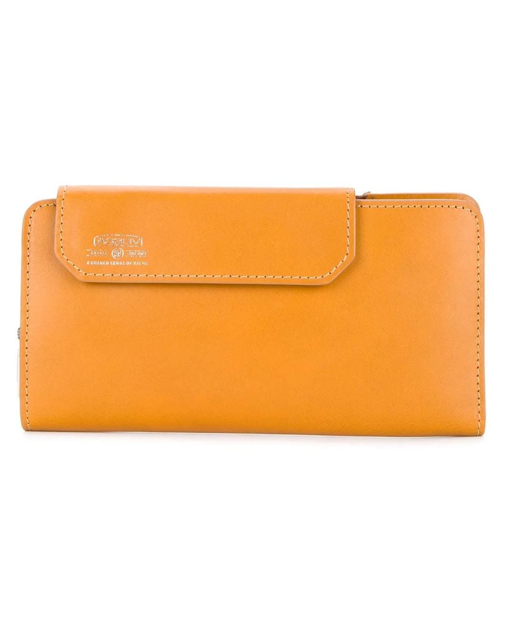 As2ov Orange Mobile Long Wallet for men